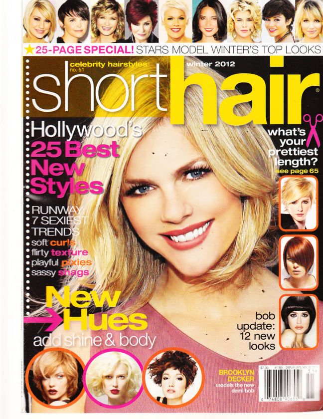 CELEBRITY HAIRSTYLE SHORT HAIR, WINTER, 2012 (HOLLYWOODS 25 BEST NEW 