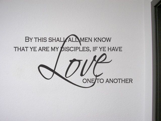   ALL MEN KNOW Wall Quotes Vinyl Decal Biblical Verse Quotes Decor