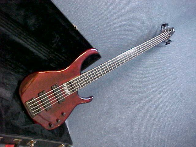 Modulus Quantum 5 String Fretless Bass Guitar w/Case Modulus Graphite 