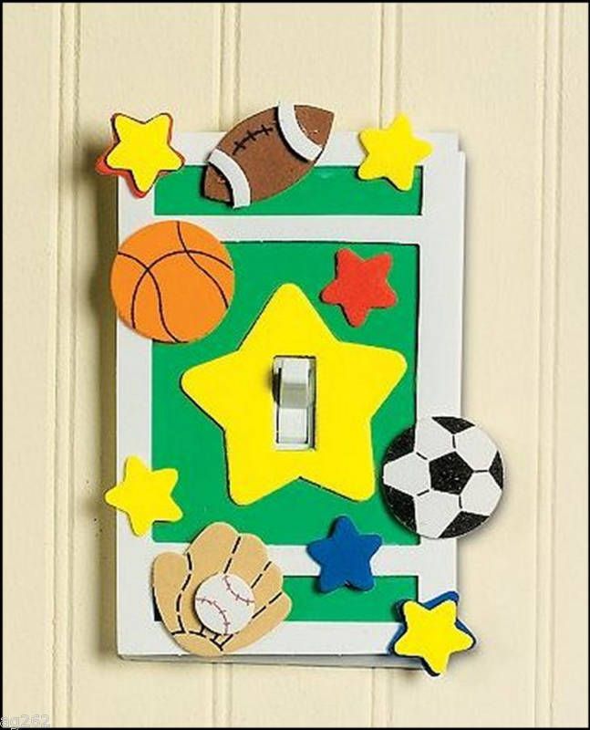 Sports Light Switch Cover Craft Kit for Kids ABCraft  