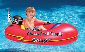 STINGER pool inflatable motor boat toy float speed boat  