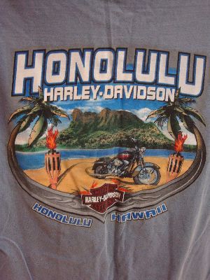 HARLEY DAVIDSON Motorcycles Honolulu HAWAII Mens S/S T Shirt MEDIUM 
