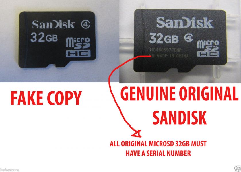 MICROSD 32GB SANDISK CLASS 4 WITH CASE AND ADAPTER For Blackberry 