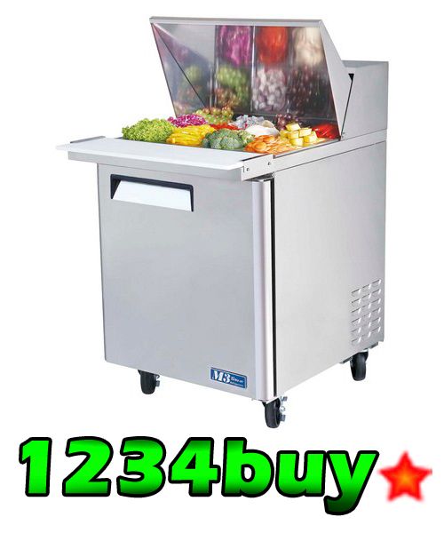 Turbo Air 1 Door Sandwich & Salad Prep Table MST 28 12  