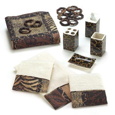 NEW Savannah Bath Decor Accessories   Bathroom all in one set  