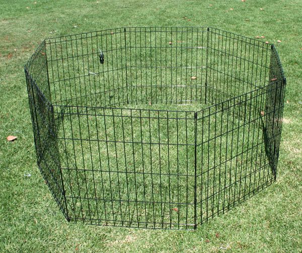 Portable 24X24 Pet Dog Exercise Playpen Pen Cage Fence  